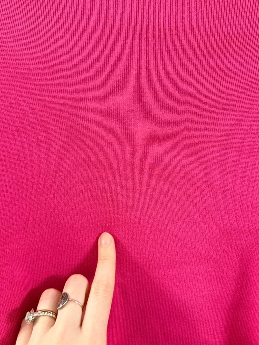 Marie Oliver Hot Pink Ruffle Sweater |Romantic Feminine Statement Piece (M)